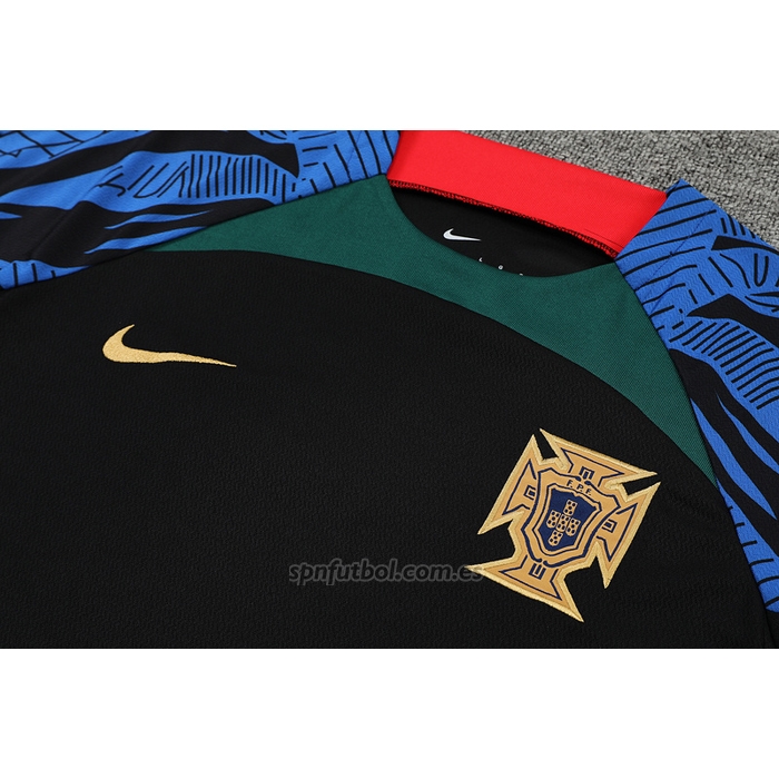 Chandal del Portugal Manga Corta 2022-2023 Negro - Pantalon Corto